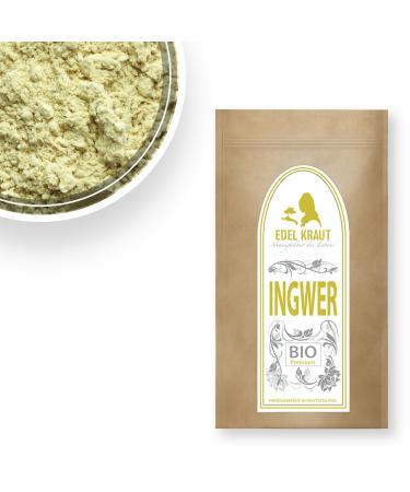 Buy Organic Ginger Powder 90g | Premium Glass Jar | 100% Pure Bio Ginger - Noble Herb - Buy Online on GoSupps.com