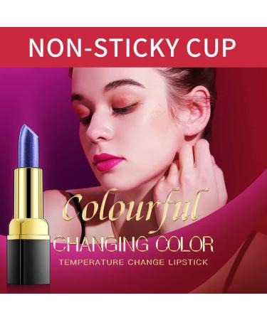 REVERIE DIARY Magic Temperature Changing Lipstick for Women - Blue to Pink Lip Stain Gloss, Long Lasting Waterproof Formula - 0.12 Ounce - Buy Online on GoSupps.com