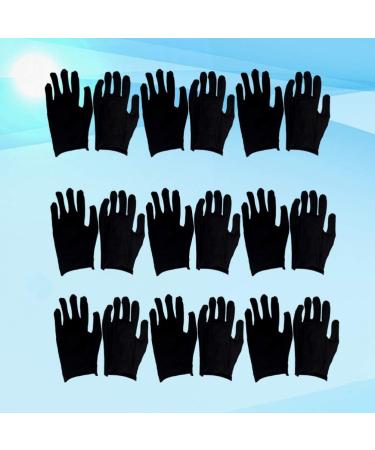 Milists 12 Pairs Cotton Gloves - Black Moisturizing & Jewelry Inspection Gloves (Size M) - Soft Thin Protection for Cosmetics & Coins - Ideal for International Shipping - Buy Online on GoSupps.com