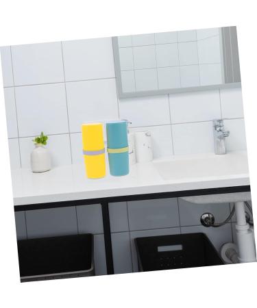 Minkissy 2-Piece Toothbrush Cup & Travel Case - School Supplies & Travel Accessories - Green Toothpaste Holder & Organizer (20x8.4x6.4cm) - Buy Online on GoSupps.com
