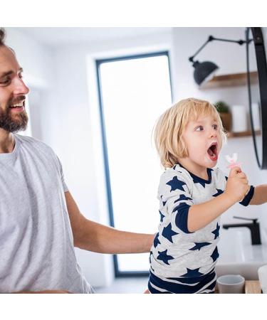 Kids U-Shaped Toothbrush 2-Pack - Soft Silicone Brush Head, Cover, 360 Oral Cleaning - Ages 2-6 - Buy Online on GoSupps.com