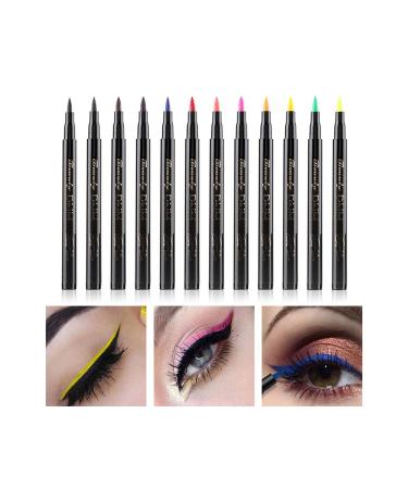 Waterproof Neon Green Cat Eye Liquid Eyeliner - Long-Lasting Makeup Tool - Buy Online on GoSupps.com