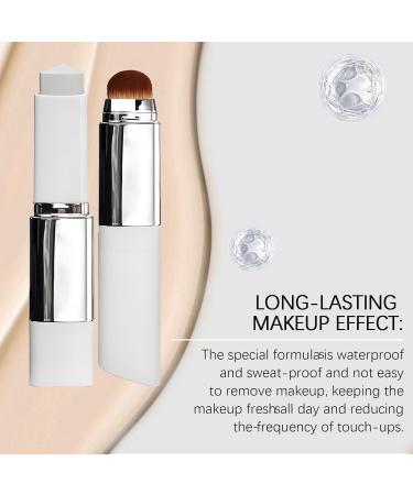 JIAOY Chartming Color Changing Foundation Stick 2in1 Foundation Stick Medium Coverage Makeup Cover Cream Stick V White Korean Foundat WaterResistant LongLasting SweatResistant Dark Skin*2 2 x Dark Skin - Buy Online on GoSupps.com