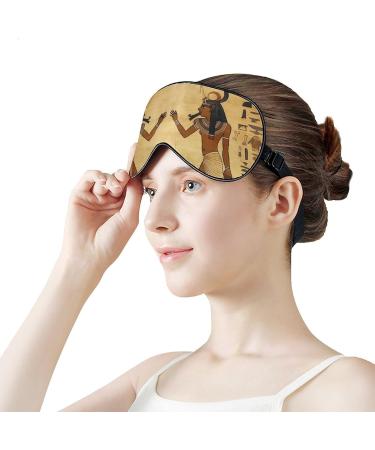 Premium Sleep Mask for Men & Women - Ancient Egyptian Eye Cover - Breathable & Adjustable Light Blocking Eye Shade for Deep Sleep - Buy Online on GoSupps.com