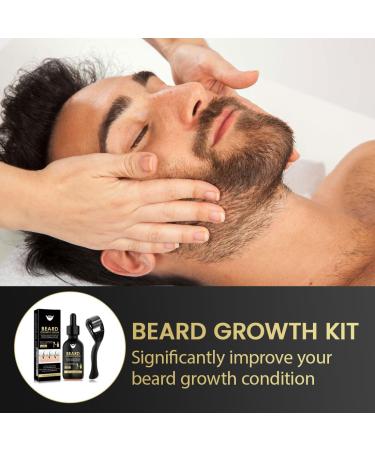 NHPY Grow Beardkit Beard Oil with roller stimulates Mustache and Growth Birthday Gifts for men papier 60 ml - Buy Online on GoSupps.com