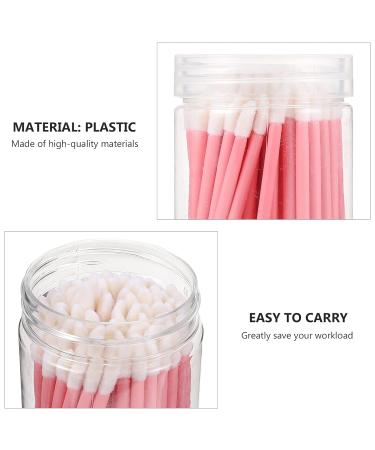 100pcs Pink Bucket Lip Brush Set - Makeup Tool for Lipstick & Lip Gloss Application | Beauty Supplies & Accessories - Buy Online on GoSupps.com