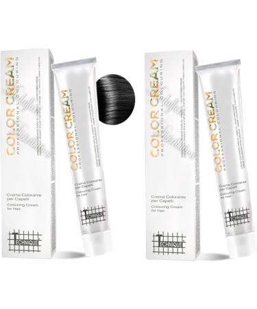 TECHNIQUE COLOR CREAM - TINTA 100 ML (1 noir) 2 pi ces - Buy Online on GoSupps.com