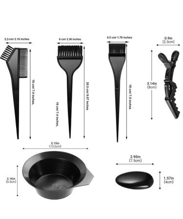 20-Piece Hair Coloring Set - DIY Beauty Salon Tool Kit with Brushes Combs Gloves & More | Perfect for At-Home Hair Dyeing - Buy Online on GoSupps.com