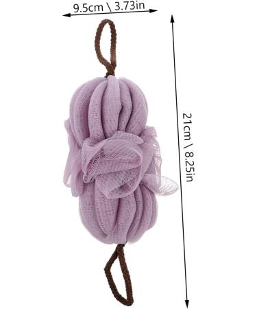 Angoily 2pcs Bath Ball Back Strip - Exfoliating Shower Sponge & Massage Pouf | Elastic Mesh Accessories for Ultimate Relaxation - Buy Online on GoSupps.com