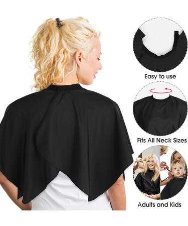 Waterproof Hair Dye Cape | Short Barber Cape for Salon & Home Use | Hair Cutting & Makeup Apron for Color Bleach & Shampoo - Buy Online on GoSupps.com