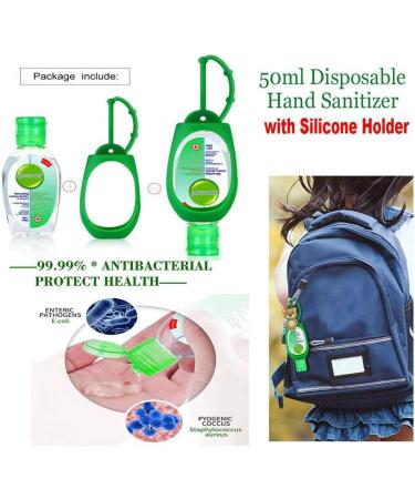 Verloco Hand Sanitizer Silicone Holder | Universal Protective Cover for Portable Bottles | 19.8 x 4 cm | Ideal for Scooters & On-the-Go - Buy Online on GoSupps.com