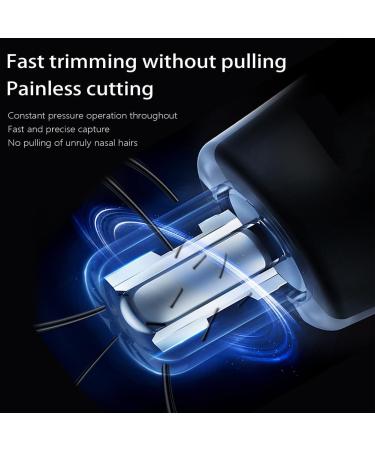 Professional Painless Ear & Nose Hair Trimmer - USB Rechargeable Portable Electric Hair Remover for Men & Women Dual Edge Blades Washable - Buy Online on GoSupps.com