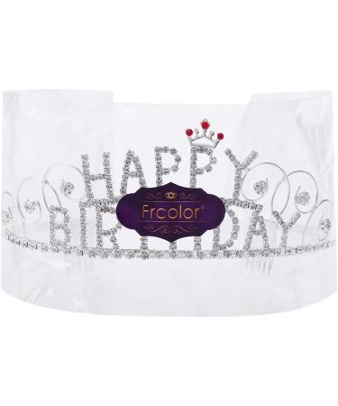 Frcolor Happy Birthday Crystal Rhinestone Bride Tiara Hair Comb - Women's Wedding Crown - Buy Online on GoSupps.com