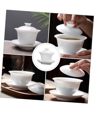 Alipis 1 Set Household Ceramics Coffee Drinking Tea Kung Saucer Office Retro Chinese Kitchen Style Home - Buy Online on GoSupps.com