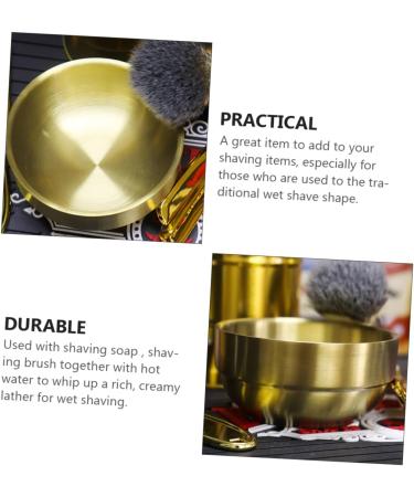 Doitool 2-Pack Stainless Steel Foam Dishwashing Razor Soap Shells - Golden 9x9x4.9cm - Ideal for Shaving & Kitchen Use - Buy Online on GoSupps.com