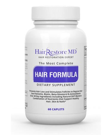 "HAIR FORMULA . Hair Growth Vitamins with Biotin - for Hair Skin and Nails - Women and Men with Saw Palmetto & Biotin to Stop Prevent Hair Loss and Stimulate Hair Follicles