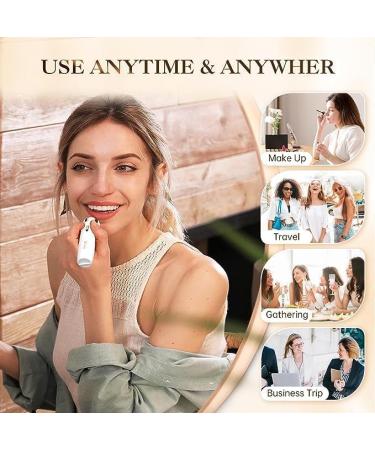 Wireless Facial & Body Epilator for Women - Painless Mini Epilator with LED Light for Intimate Areas | Luxury White-Purple Design - Buy Online on GoSupps.com