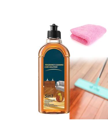 LLPCCVGR Floor Cleaner Dual-Action Stain & Odor Remover Protects Natural Floor Finishes 16.9 Oz Hardwood Floor Polish and Restorer Natural Shine Removes Scratches Leaves Protective Layer