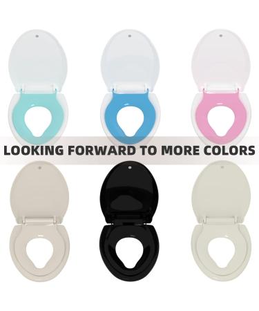 Elongated Toilet Seat With Built-In Potty Training Seat  Slow Close  Child Transition Integrated Toilet Seat  Removable Magnetic Toddler Seat  Thickened Material  Easy Clean  Never Loosen White(18.5) White Elongated - Buy Online on GoSupps.com