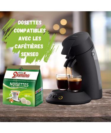 DOMINO Mix | Assortment of 10x18 SENSEO compatible coffee pods | Caramel Hazelnut Vanilla Chocolate Cappuccino flavors to vary the pleasures throughout the day - Buy Online on GoSupps.com