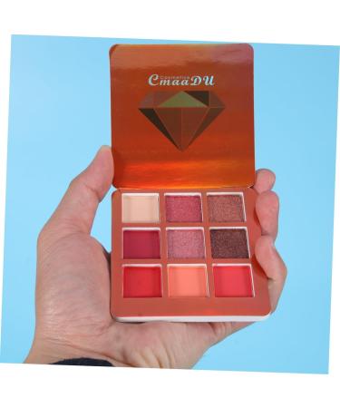 FOMIYES 9 Matte Eyeshadow Metallic Eye Shadow Palettes Women Eye Shadow Flash Makeup Palette 1 count (Pack of 1) Red - Buy Online on GoSupps.com