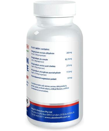 Buy Cabot Health HD Magnesium Complete 200 Tablets Online - Buy Online on GoSupps.com