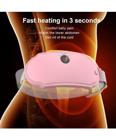Portable Electrical Heating Cushion for Period Cramps | 6 Temperature Vibration Belt | Fast-Warming Massage Device for Women & Girls - Buy Online on GoSupps.com