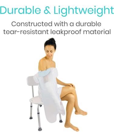 Vive Arm Cast Protector for Shower - Waterproof Bandage Cover | Adult Water Resistant Sleeve for Broken Hand/Wrist - Watertight Protection - Buy Online on GoSupps.com