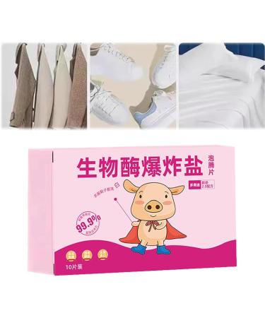 4/6/8Boxes Multi-Functional Bio-Enzyme Cleaning Tablets Concentrated Multi Purpose Cleaner Tablets Washing Machine Cleaning Tablets All Purpose For Water Bottle Clothing Pillowcases Curtains (4 Box)