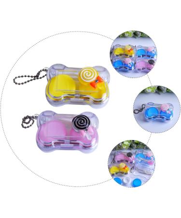 Shop Sewoart Colorful Contact Lens Cases - Stylish Eye Lens Organizers & Travel Tools for Perfectly Stored Lenses - Buy Online on GoSupps.com
