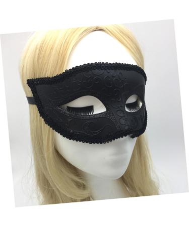 Mikinona Masquerade Costume Eye Mask Costume Party Black Costume Stand Out Mask Black Maskes Halloween Makeup Black Outfits Party Mask Men and Women Prom - Buy Online on GoSupps.com