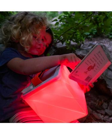 LuminAID Solar Camping Lantern & Phone Charger - Inflatable LED Lamp for Camping, Hiking, Emergency Light - Titan White/Red 300 Lumens - Buy Online on GoSupps.com