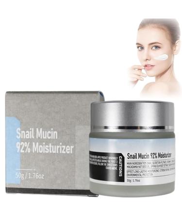 92% Snail Mucin Moisturizing Cream, Daily Facial Moisturizer, Facial Moisturizing Repair Gel Cream, Snail Mucin Cream (1 Bottle)
