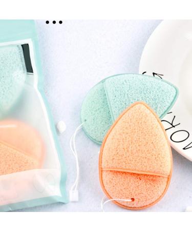 2-Piece Water-Drop Face Sponges Set - Deep Pore Cleaning Sponges with Lanyard (Random Colors) - International Shipping - Buy Online on GoSupps.com
