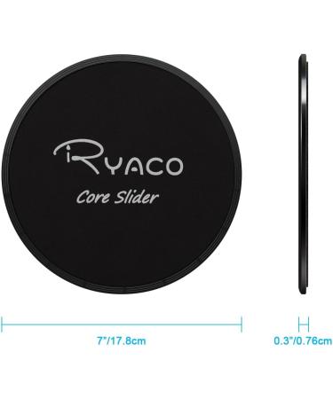 Ryaco Gleverse Fitness Sliders - Double-Sided Gliding Discs for Home Workouts | Full Body & Belly Training | Free Carry Bags - For Carpet Tiles Laminate & Wood Floors - Buy Online on GoSupps.com