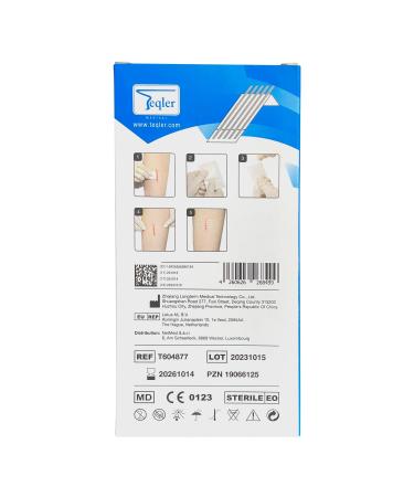 Teqler Wound Seam Strips 3 x 75 mm - High-Quality Medical Tape for Optimal Healing - Fast International Shipping - Buy Online on GoSupps.com