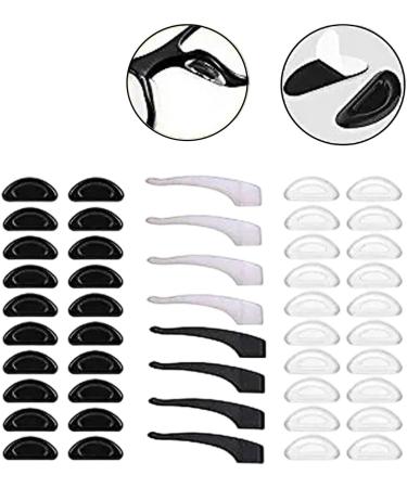 Premium Silicone Nasal Pads for Glasses | Anti-Slip Cushion & Ear Hooks | Comfortable Fit for Sports & Reading Glasses (24 Pairs) - Buy Online on GoSupps.com