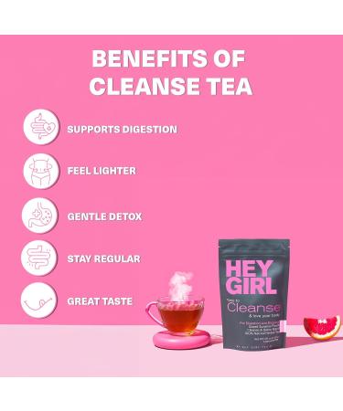 Loose Leaf Detox Tea - Herbal Tea for Your Detox Cleanse - Not Your Typical Herb Blend Tea - Delicious & Soothing Drink for a Healthy Colon Cleanse - Colon Cleanser by Hey Girl Tea - Buy Online on GoSupps.com