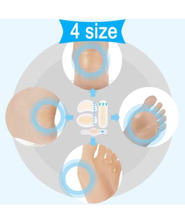 20Pcs Waterproof Blister Gel Guard Bandages for Fingers, Toes, Forefoot & Heel - Buy Online on GoSupps.com