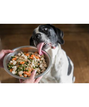 Top Shelf Dog Chicken Dinner Meal - All Natural Human Grade Food Topper for Picky Eaters - Nutrient Packed for Healthy Breeds - 8oz (Pack of 7) - Buy Online on GoSupps.com