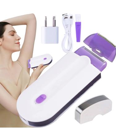 Hair Eraser  Silky Smooth Hair Eraser  Painless Hair Removal  Apply to Any Part of The Body White