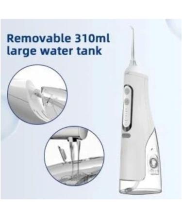 Water Flosser for Daily Teeth Cleaning - Smart Electric Oral Care with 310ML Tank | Portable Oral Irrigator (White) - International Shipping Available - Buy Online on GoSupps.com