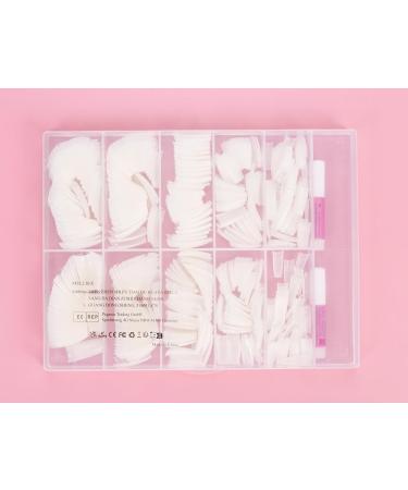 500 Pieces French Artificial Nail Tips Set - False Acrylic Nails with 4 Glue Tubes for DIY Nail Design - Perfect for Extensions & Natural Looks - Buy Online on GoSupps.com