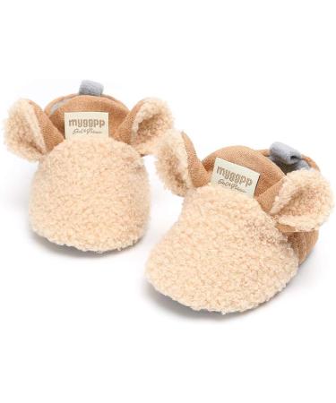 RVROVIC Baby Plush Winter Snow Boots - Bowknot Anti-Slip Infant Boots (Khaki) - 0-6 Months - Buy Online on GoSupps.com