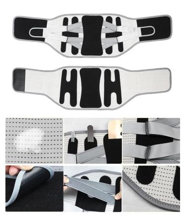 VitalVibe Lumbar Support Belt for Back Pain Relief - Adjustable XX-Large Back Brace for Men & Women - Gray - Buy Online on GoSupps.com