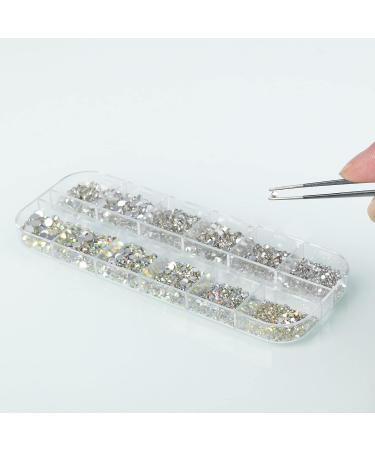2880 Pcs Nail Art Rhinestones Kit with Tweezers and Drill Pen - MAEXUS Nail Gems for DIY, Face Make-up, and Professional Use - Buy Online on GoSupps.com