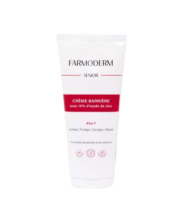 Farmoderm 10% Zinc Oxide Barrier Cream for Adults - Changing Cream - Sores Irritations Moisture and Redness of Aging Skin - Relieving Preventive and Repairing