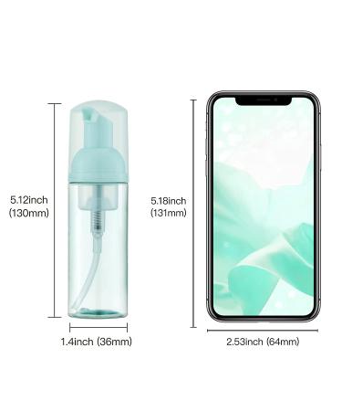 Owlyee 2oz Foam Bottle (3PCS) Empty Foaming Pump Dispenser - Travel Size for Hand Soap, Lash Cleanser, Shampoo - 60ml Green (3Pcs) - Buy Online on GoSupps.com