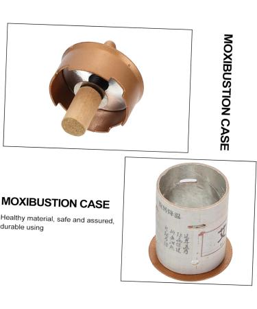 Gatuida Moxibustion Box Set - Chinese Moxa Roll Acupuncture Belt - Health & Wellness Tool - Moister Burner - PP Container 7.5x5cm Brown - Buy Online on GoSupps.com