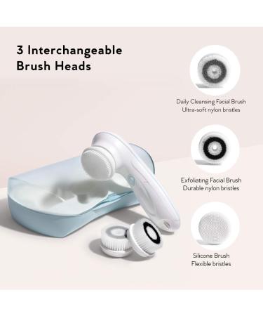 My Life My Shop Ultimate Spin Facial Cleansing Brush (Grey) - Ultimate Skin Spa with 3 Interchangeable Face Brushes - Buy Online on GoSupps.com